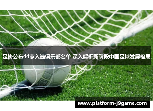 足协公布44家入选俱乐部名单 深入解析新阶段中国足球发展格局 足协公布44家入选俱乐部名单 深入解析新阶段中国足球发展格局